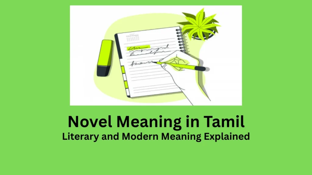novel meaning in tamil